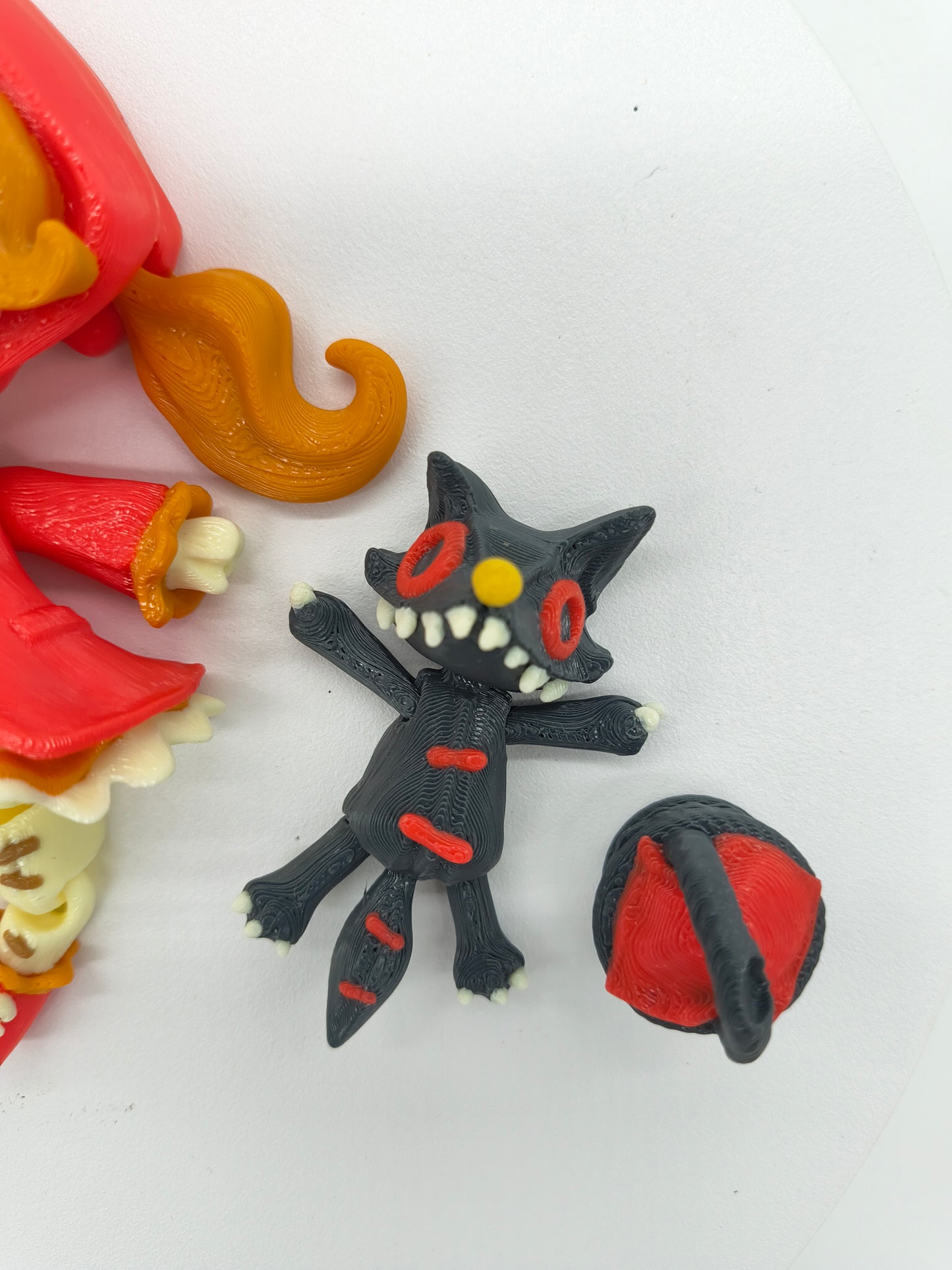Red Riding Hood with Wolf and Basket