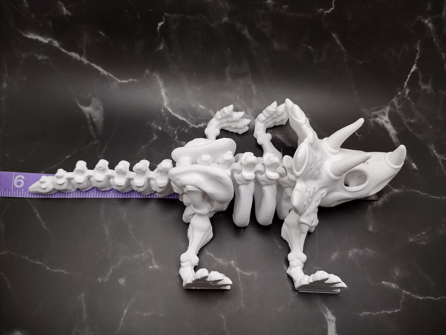 3d Triceratops Skeleton Custom Color - Print to Order 3d Printed Dinosaur Bones