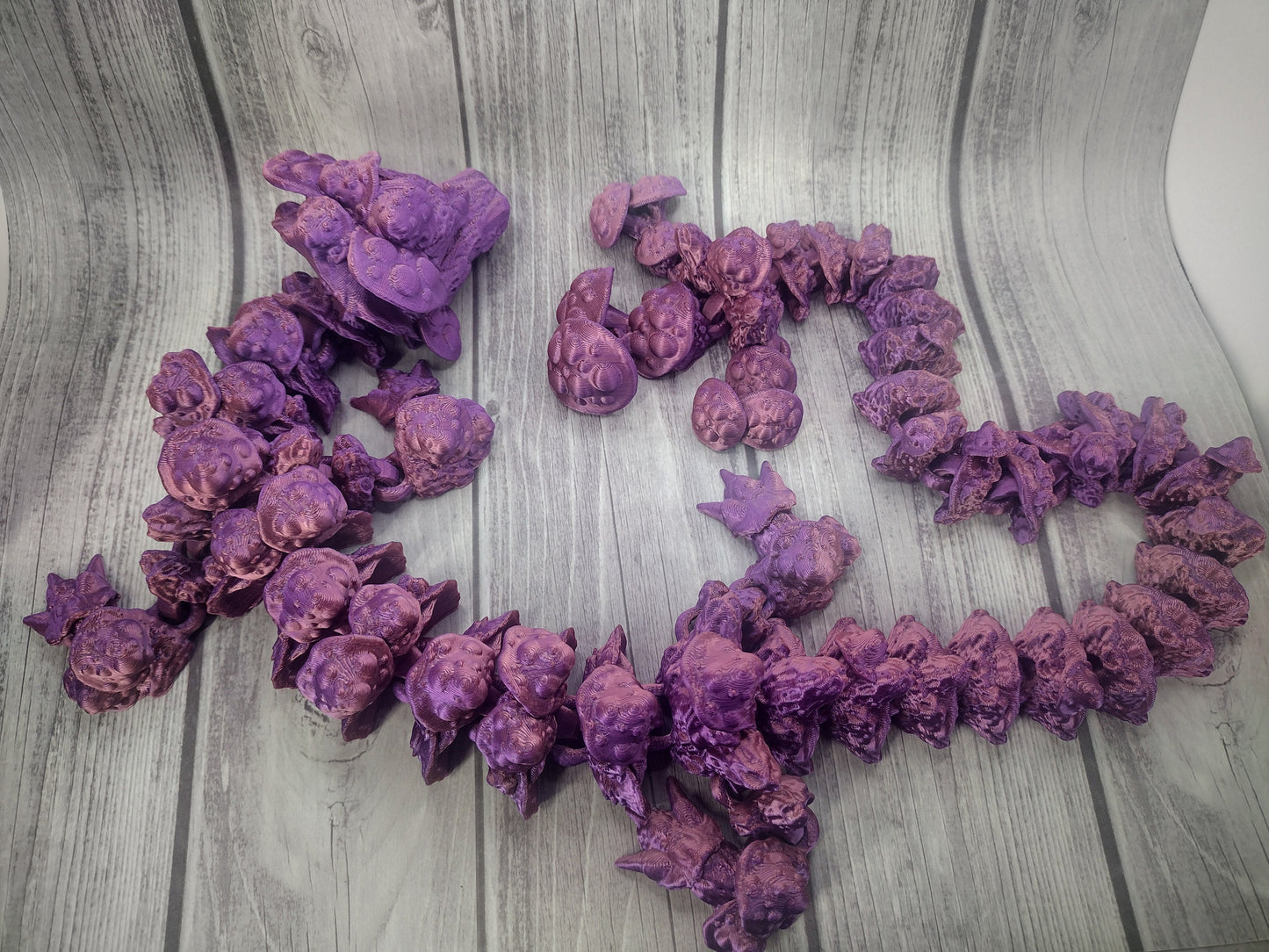 3d Large 26" Mushroom Dragon with Big Tail Custom Color - Print to Order 3d Printed Dragon