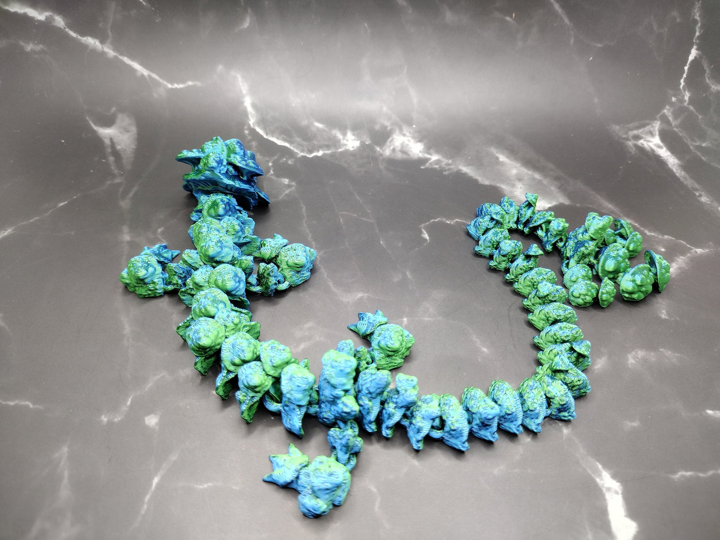 3d Small 12" Adult Mushroom Dragon with Big Tail Custom Color - Print to Order 3d Printed Dragon Mystery Egg