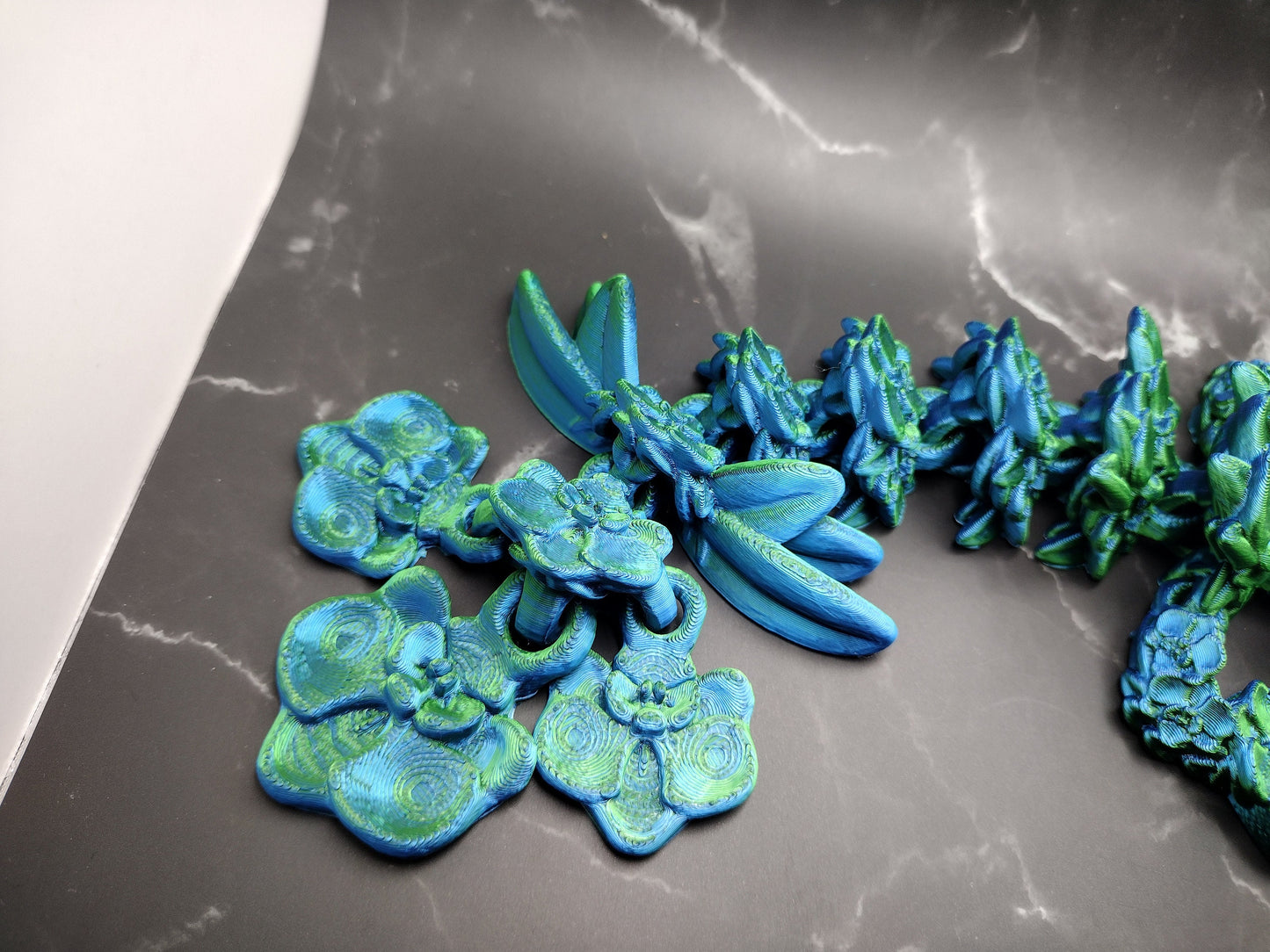 3d 12" Orchid Baby Dragon Custom Color - Print to Order 3d Printed Dragon