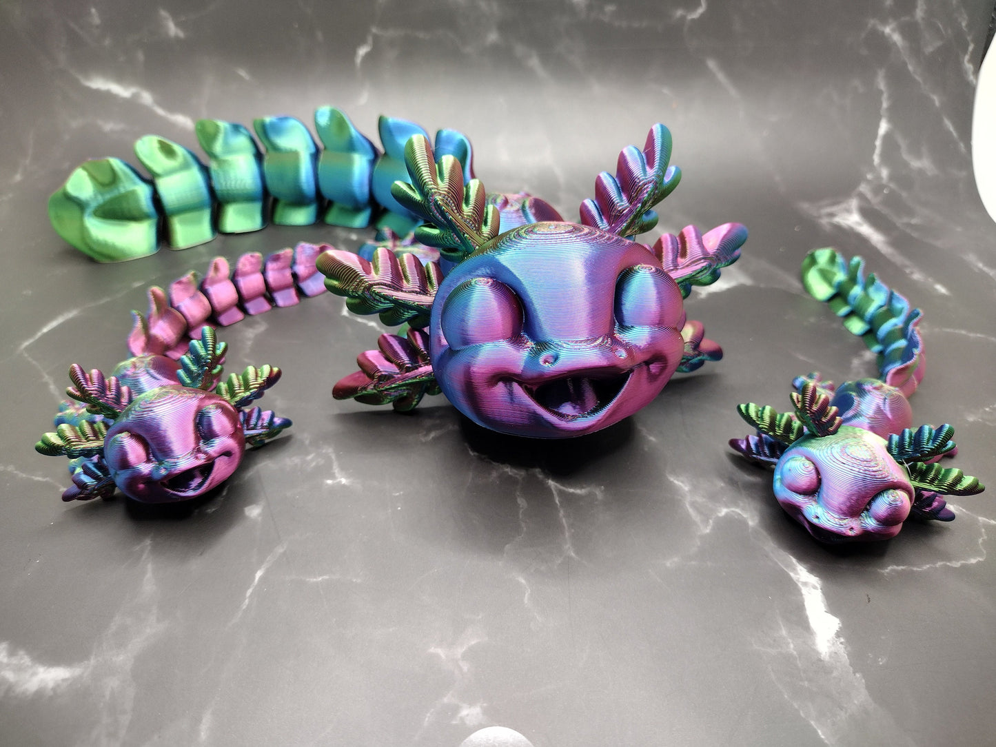 3d Axolotl Custom Color - Print to Order 3d Printed