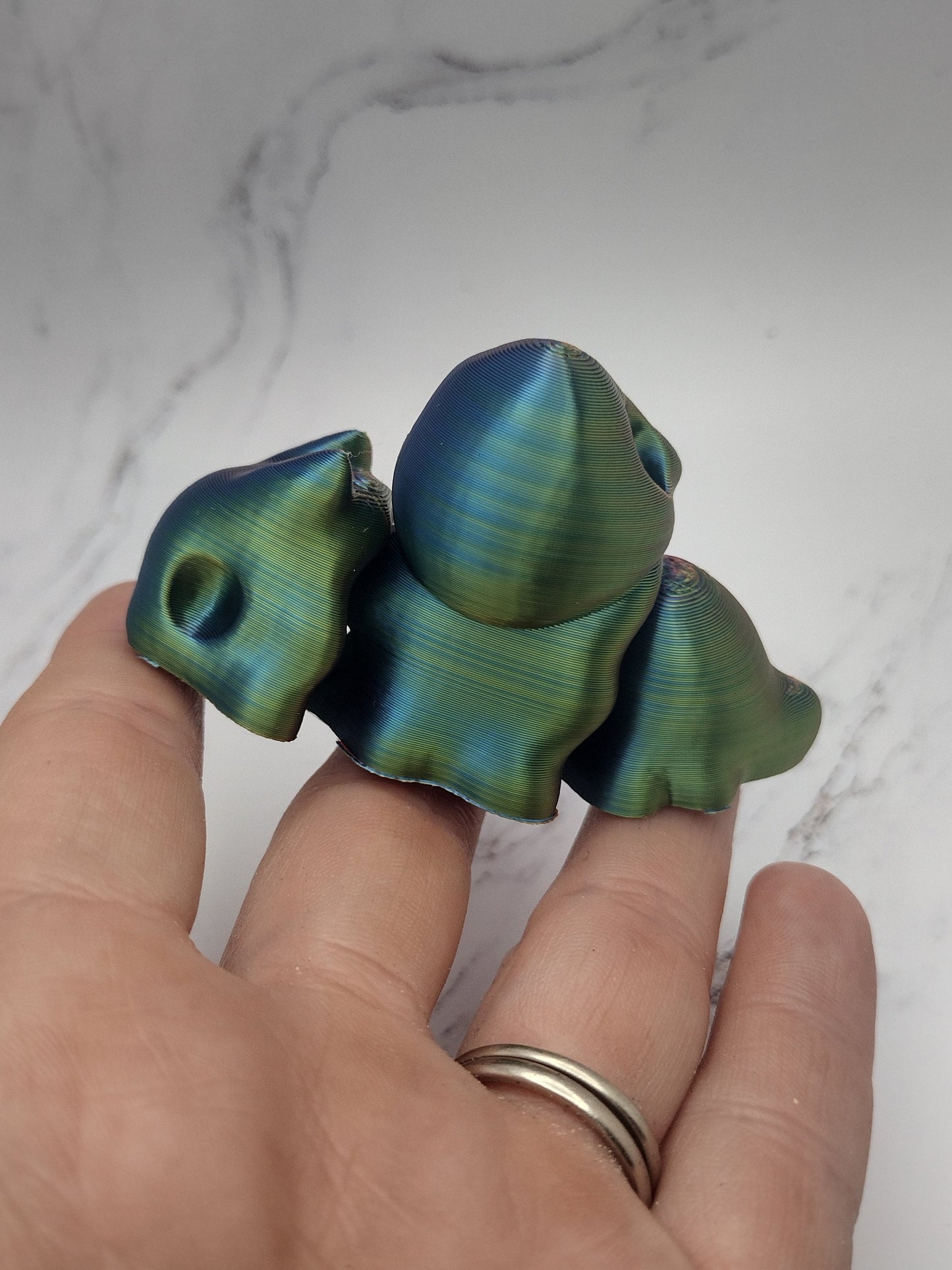 3d Snail with Skull Shell  Custom Color - Print to Order 3d Printed Skull Snail