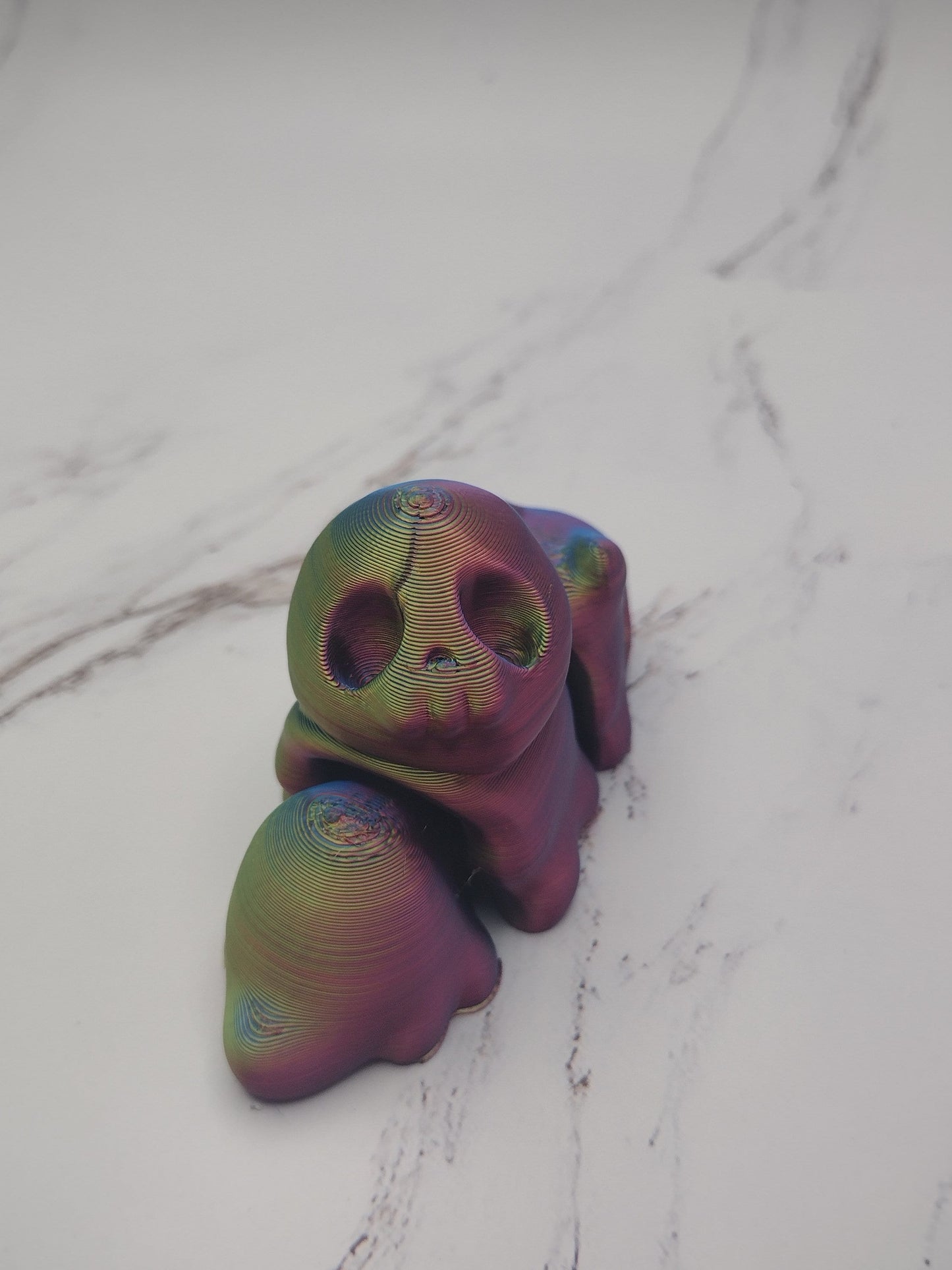 3d Snail with Skull Shell  Custom Color - Print to Order 3d Printed Skull Snail