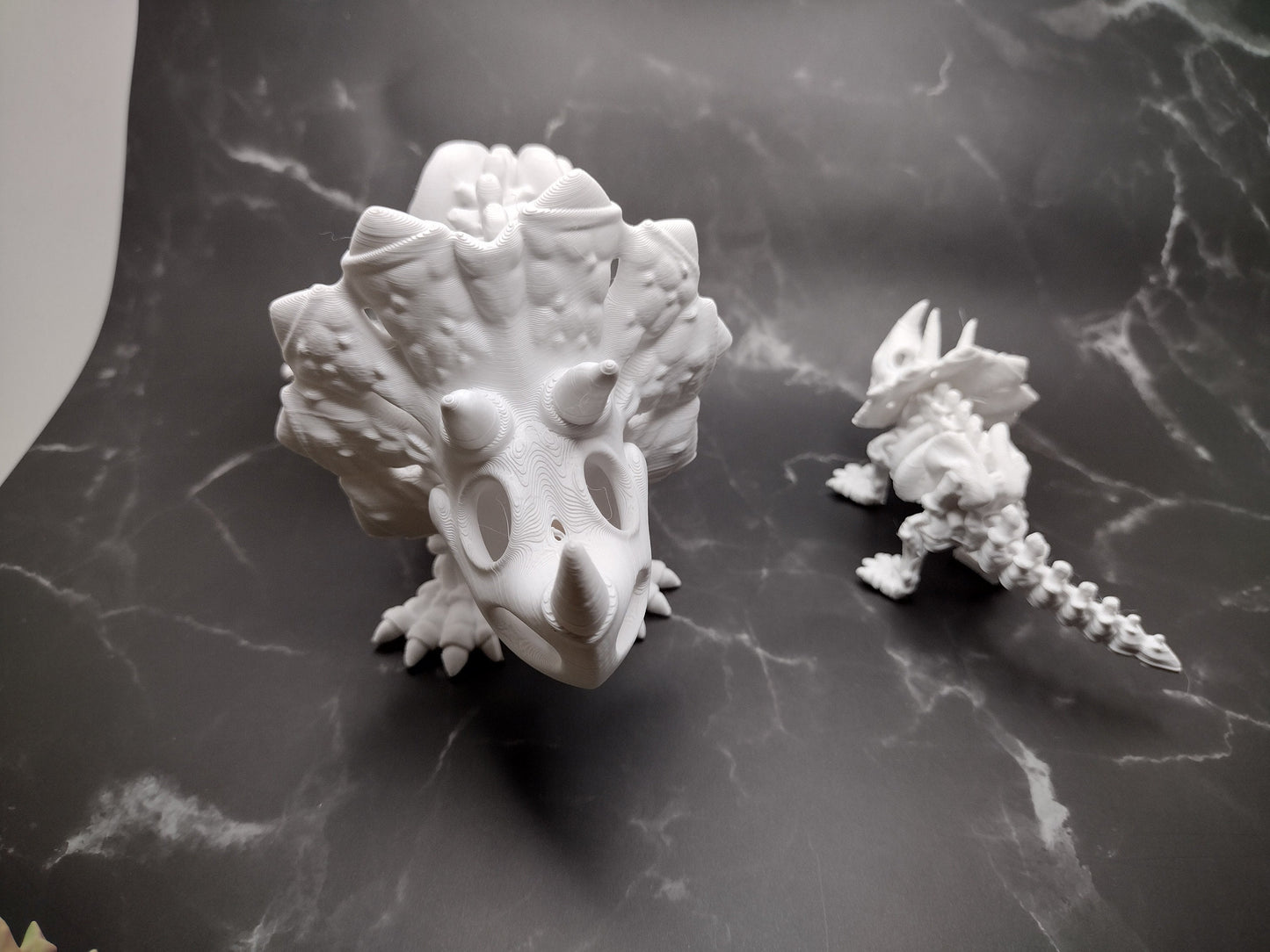 3d Triceratops Skeleton Custom Color - Print to Order 3d Printed Dinosaur Bones