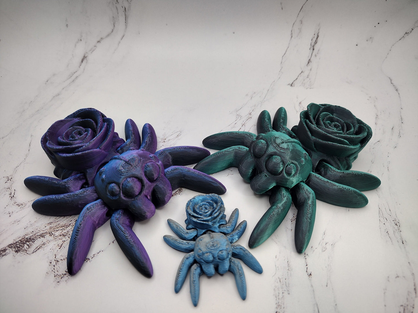 3d Rose Spider Custom Color - Print to Order 3d Printed Spider